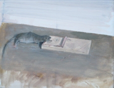 Dead mouse, oil on canvas 25 x 20 cm, 2015