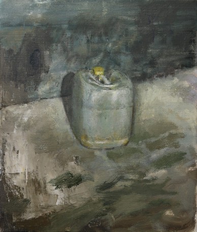 Plastic drum, oil on linen, 33 x 24 cm, 2017