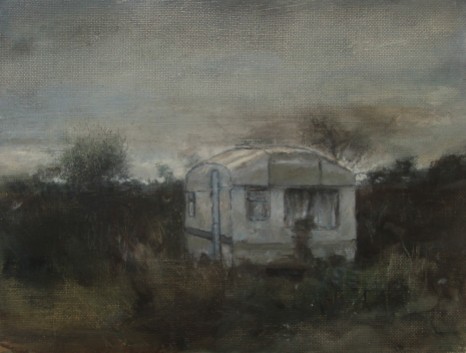 Caravan, oil on canvas, 25 x 18 cm, 2011