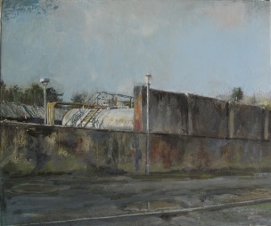 Diesel tank, oil on canvas, 42 x 36 cm, 2013